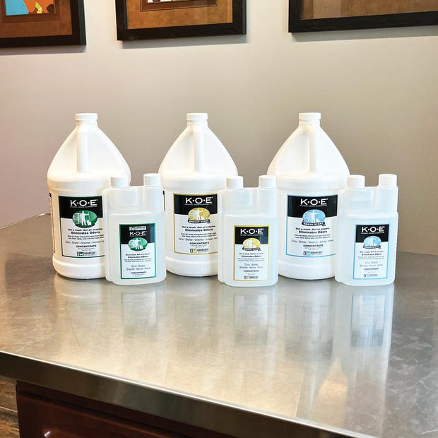 K.O.E. 16Oz Concentrate - Kennel Odor Eliminator - Non-Enzymatic Formula, KOE, Apricot, Fresh Original Scent, 16 Oz Pint [KOEA-P, KOEFS-P, KOE-P]