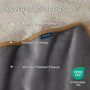 Bedsure Waterproof Dog Blankets for Small Dogs - Small Cat Blanket Washable for Couch Protection, Sherpa Fleece Puppy Blanket, Soft Plush Reversible Throw...