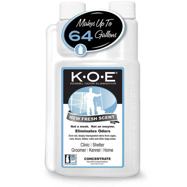 K.O.E. 16Oz Concentrate - Kennel Odor Eliminator - Non-Enzymatic Formula, KOE, Apricot, Fresh Original Scent, 16 Oz Pint [KOEA-P, KOEFS-P, KOE-P]