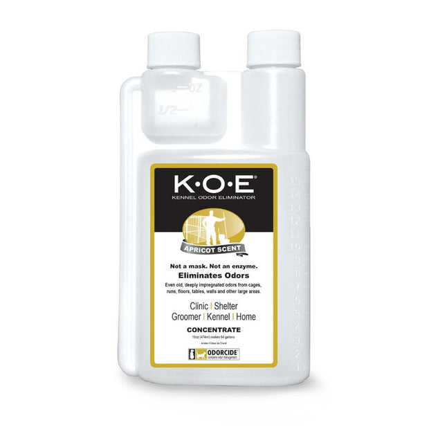 K.O.E. 16Oz Concentrate - Kennel Odor Eliminator - Non-Enzymatic Formula, KOE, Apricot, Fresh Original Scent, 16 Oz Pint [KOEA-P, KOEFS-P, KOE-P]