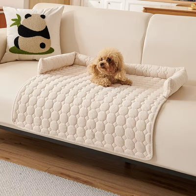 Winter Warm Dog Sofa Couch Cover Bed Super Soft Pet Blanket Pad Mat for Small Dogs Plush Neck Pillow Cat Nest Travel & Indoor
