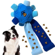 Ball for Dog Toys Unbreakable Upgrade Interactive Mat Puppy Dispenser Slow Feeder Puzzle Small Medium Large Pets (Blue Tangerine New)