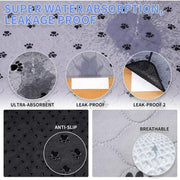 Washable Pee Pads for Dogs, 2 Pack Large 36"X41" Ultra-Absorbent and Leak-Proof Non-Slip Reusable Potty Training Pads for Dogs, Cats, Puppy, Potty Buddy of Add 8 Lanyards