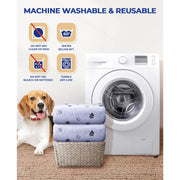 Washable Pee Pads for Dogs, 2 Pack Large 36"X41" Ultra-Absorbent and Leak-Proof Non-Slip Reusable Potty Training Pads for Dogs, Cats, Puppy, Potty Buddy of Add 8 Lanyards