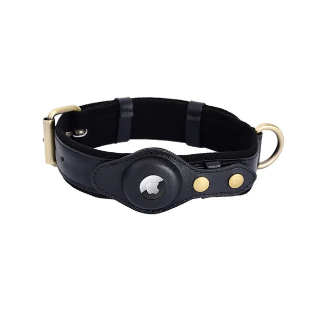 Leather Airtag Collar