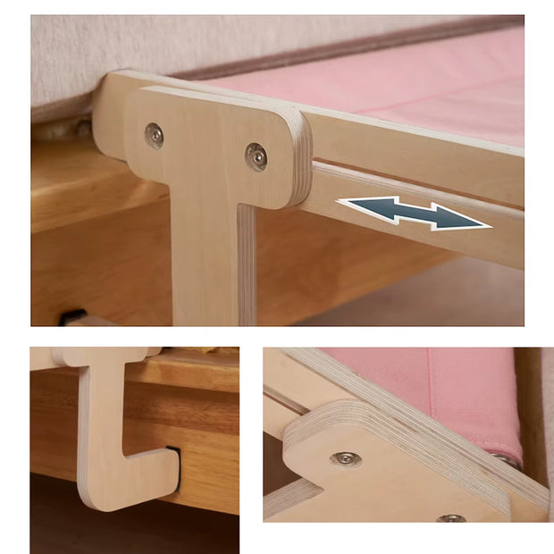Cat Hanging Bed Window Side Cat Hammock High Quality Wood Assembly Hanging Bed Cotton Canvas Easy Washable Kitten Nest