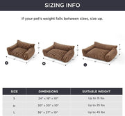 Bedsure Cute Cat Couch for Pets - Fluffy Small Dog Sofa with Premium Soft Corduroy Fleece